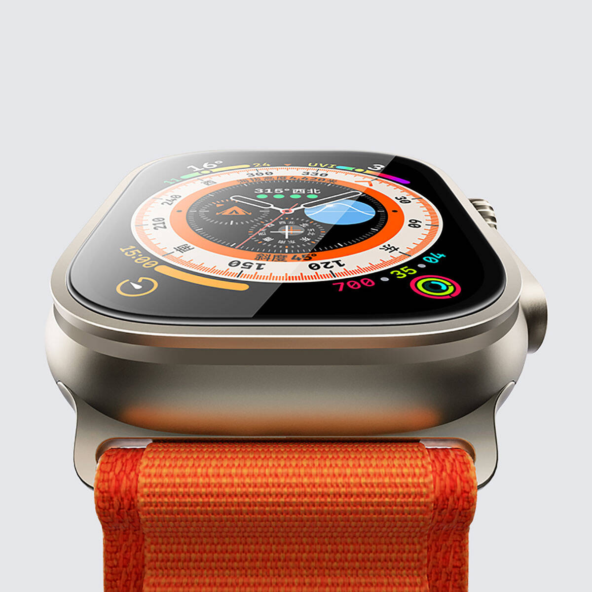 Benks Anti-Reflective Uygulama Aparatlı Temperli Cam – Apple Watch Ultra 49 mm