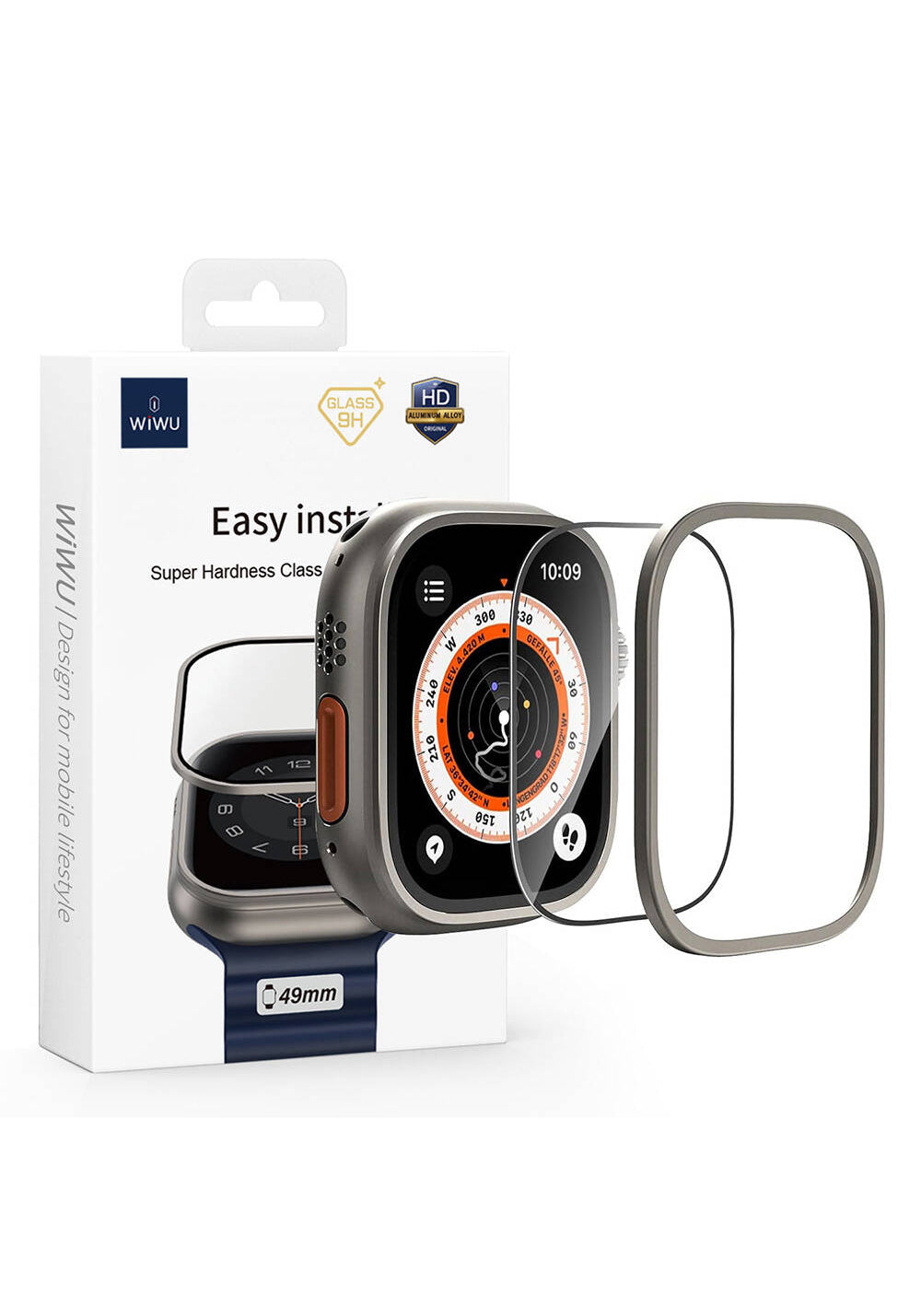Wiwu Wi-JD106 Easy Install Temperli Ekran Camı – Apple Watch Ultra 49 mm