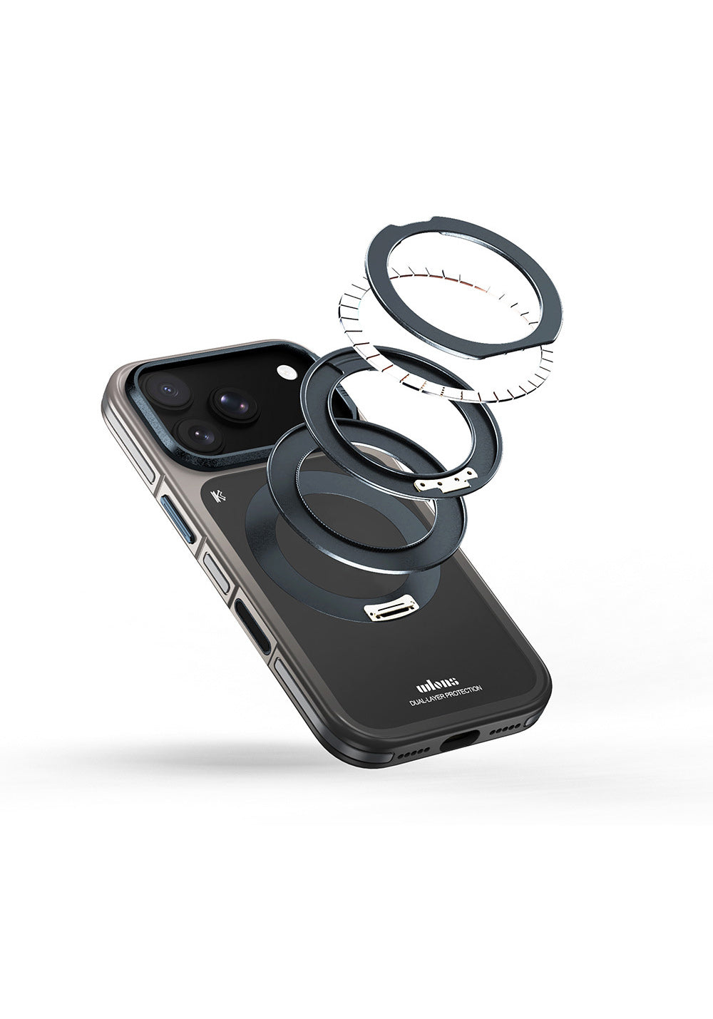 Wlons Sert PC Arvox Standlı – iPhone 18 Pro Kılıfı