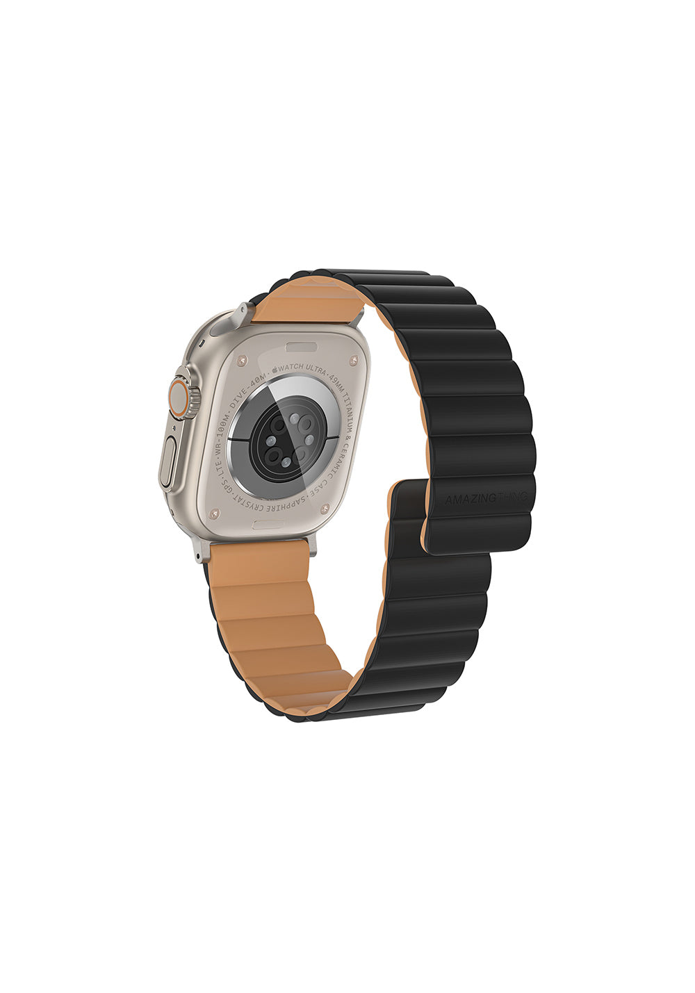 Amazingthing Smoothie Mag Manyetik Silikon Kordon – Apple Watch 45/46/49 mm