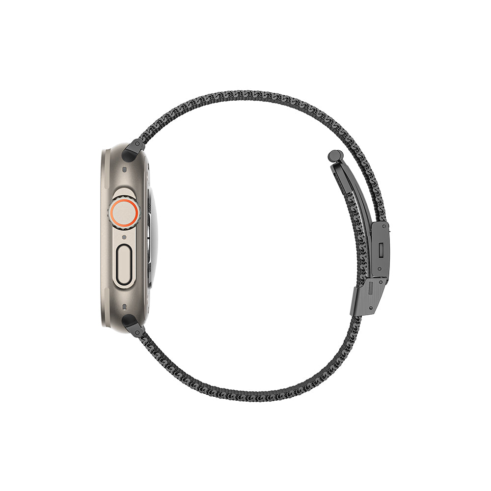 Amazingthing Titan Metal Metal Örgü Kordon – Apple Watch 45/46/49 mm