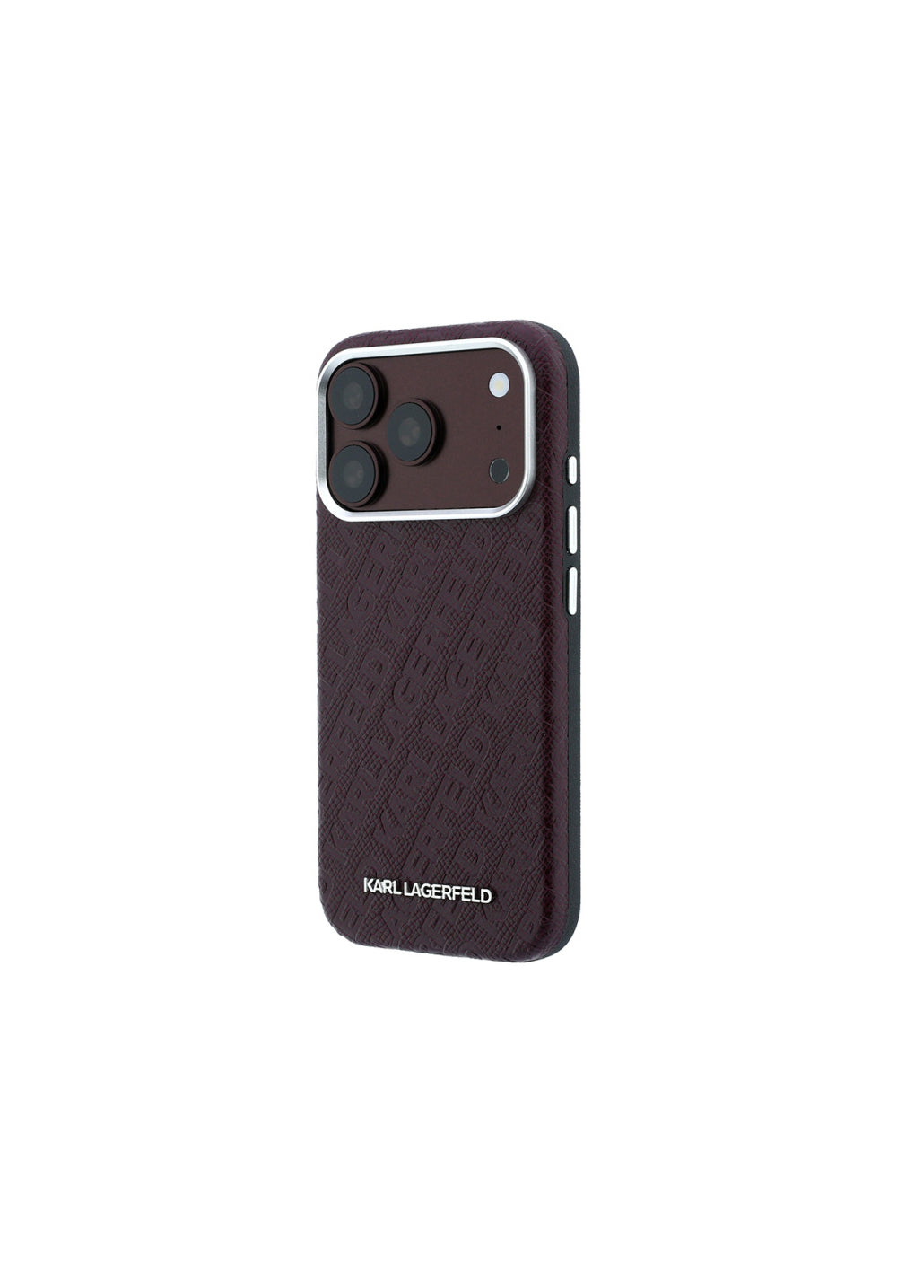 Karl Lagerfeld Grained Damgalı Yazı Logolu – iPhone 18 Pro Max Kılıfı