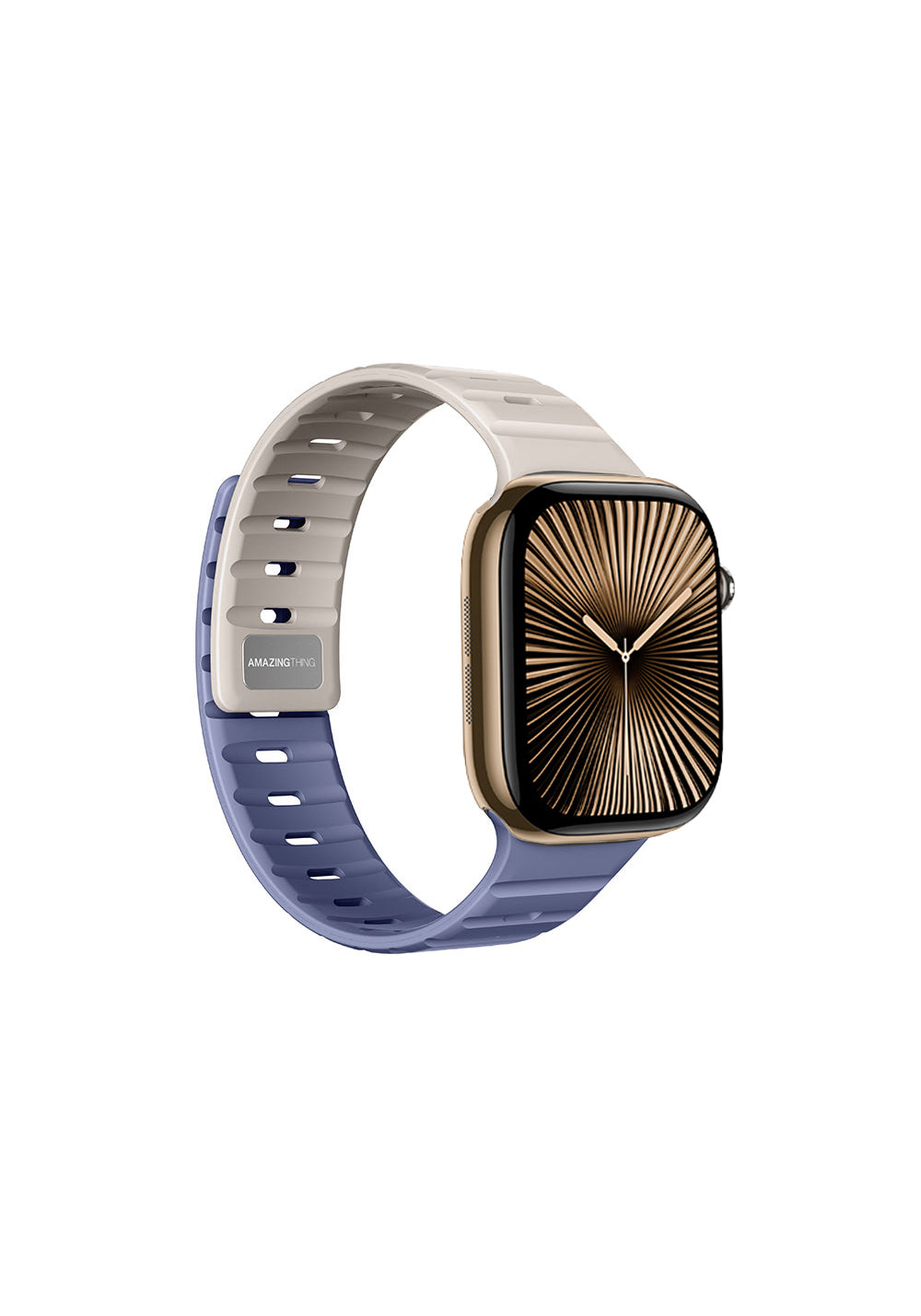 Amazingthing SilqLock Silikon Kordon – Apple Watch 46 mm