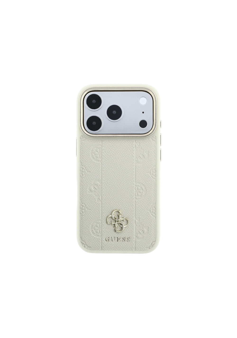 Guess Şeritli Peony 4G ve Yazı Logolu – iPhone 18 Pro Max Kılıfı