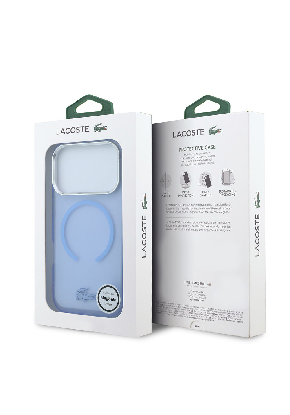 Lacoste C-Magnet İkonik Timsah Logolu IML Frosted – iPhone 18 Pro Max Kılıfı