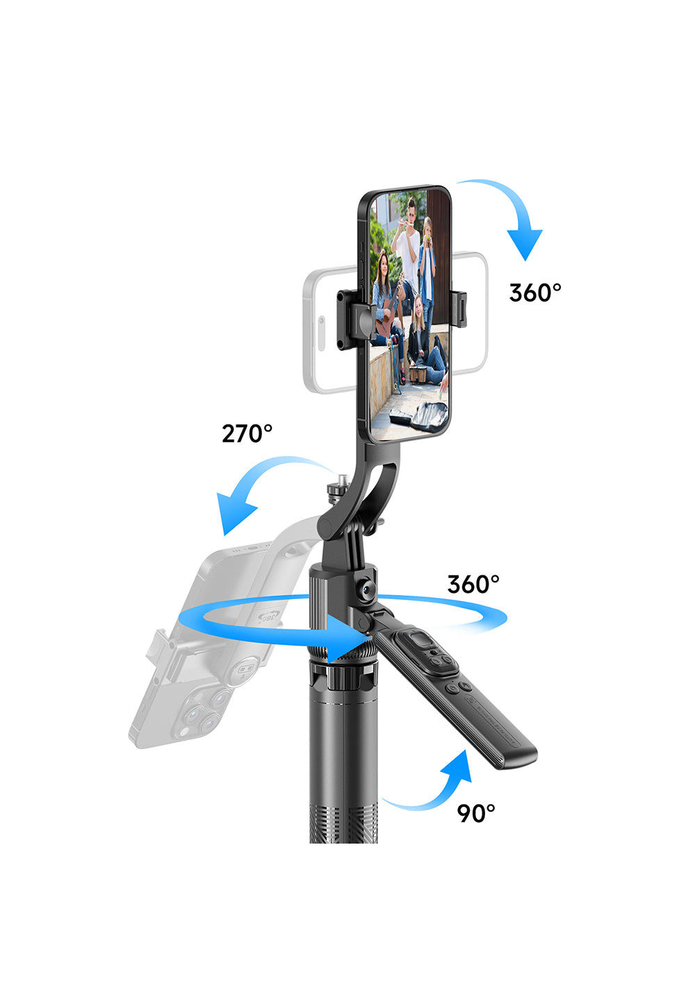 Lenyes LPH107 – Dolgu Işıklı Kumandalı Tripod