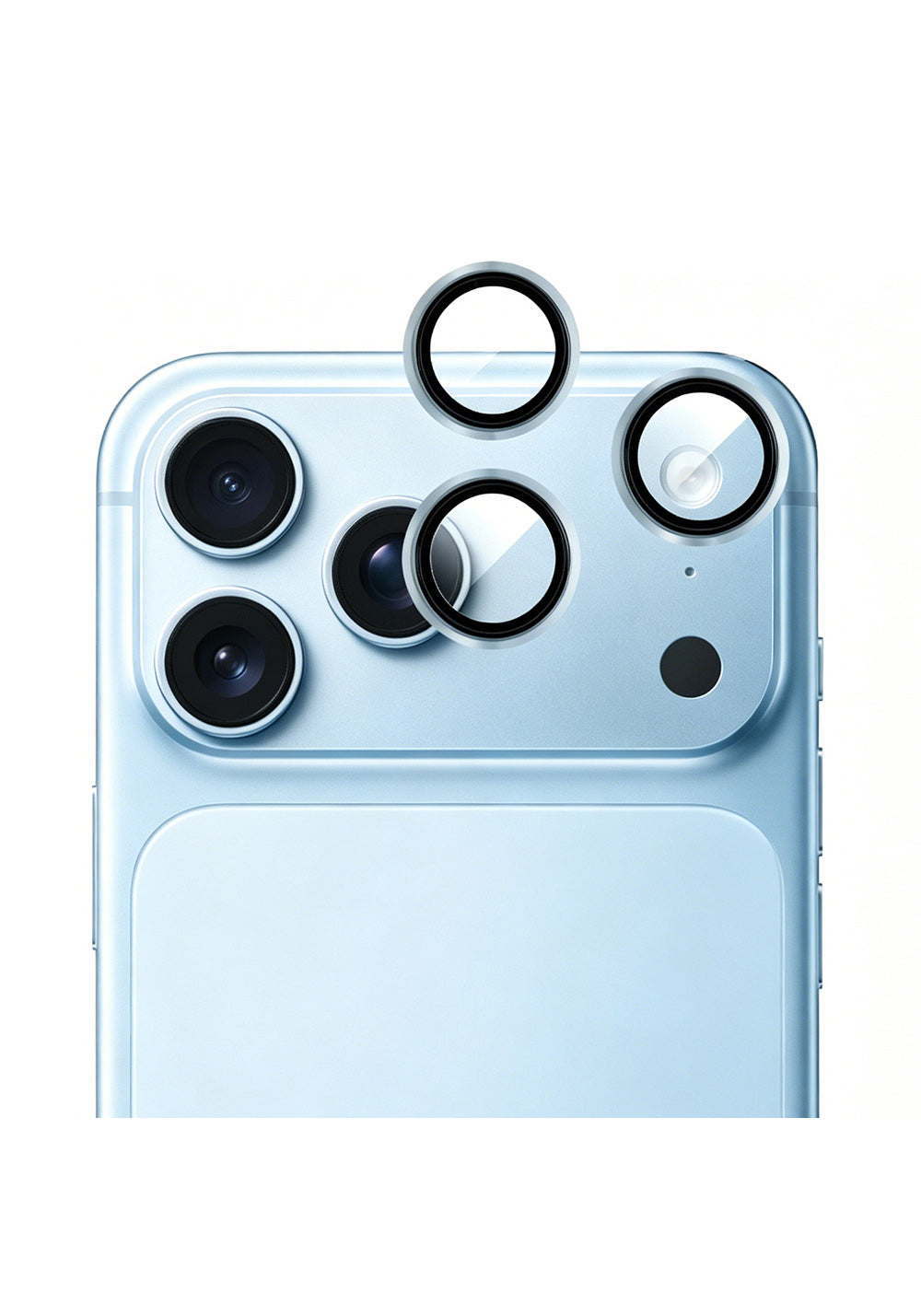 Mohseven Sapphire One by One Alüminyum Safir – iPhone 18 Pro Lens Koruyucusu