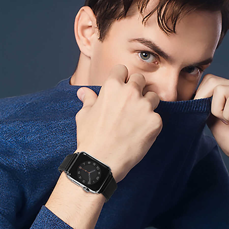 Wiwu Attleage Watchband Deri Kordon – Apple Watch 42/44/45/49 mm