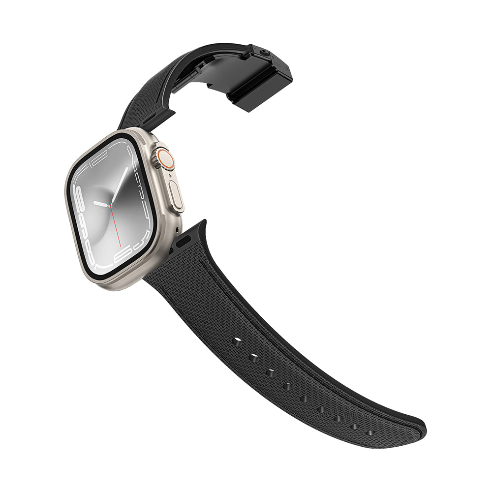 Amazingthing Titan Swift Deri Dokulu Silikon Kordon – Apple Watch ürün görseli