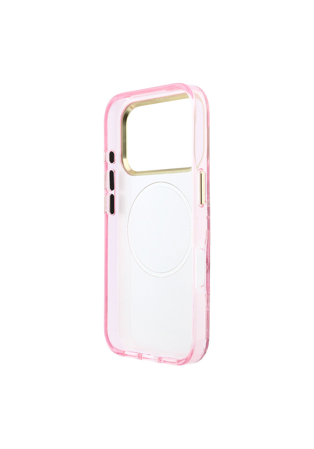 Guess Gül Desenli Simli Yazı Logolu – iPhone 18 Pro Kılıfı
