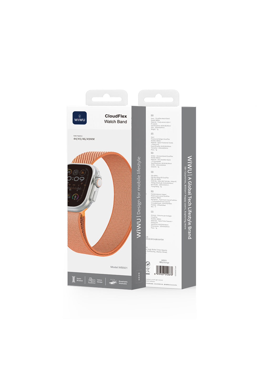 Wiwu WB501 CloudFlex Naylon Örgü Kordon – Apple Watch 42/44/45/46/49 mm