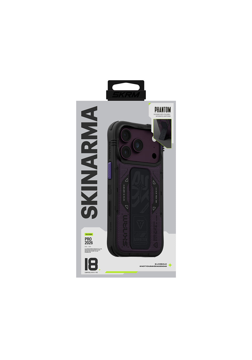 Skinarma Standlı Phantom – iPhone 18 Pro Kılıfı
