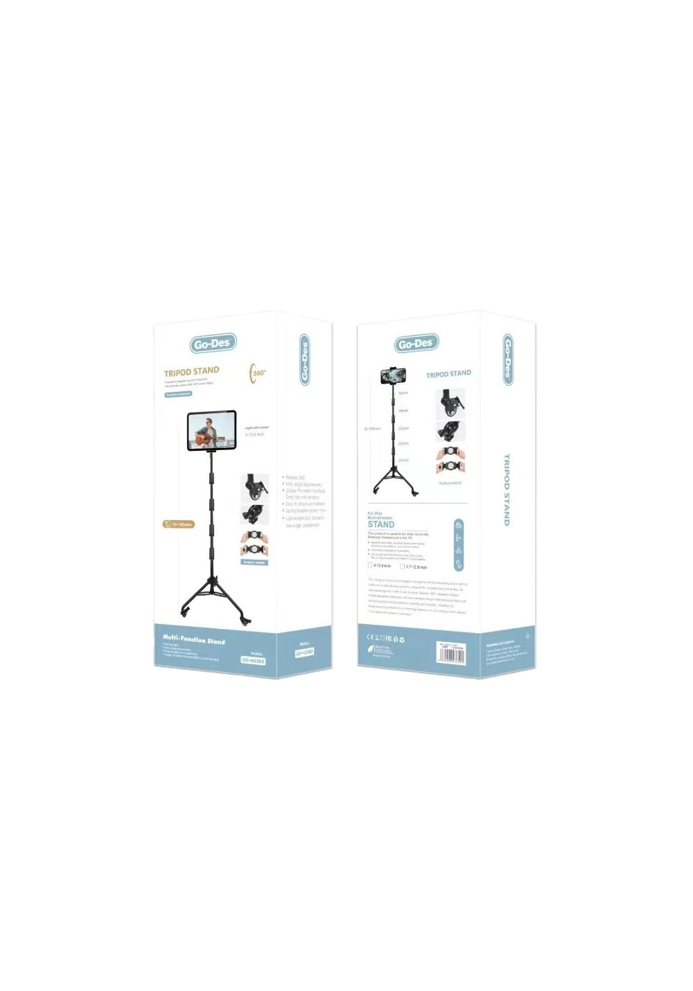 Go Des GD-HD383 – 130 cm Teleskopik Telefon ve Tablet Tripodu