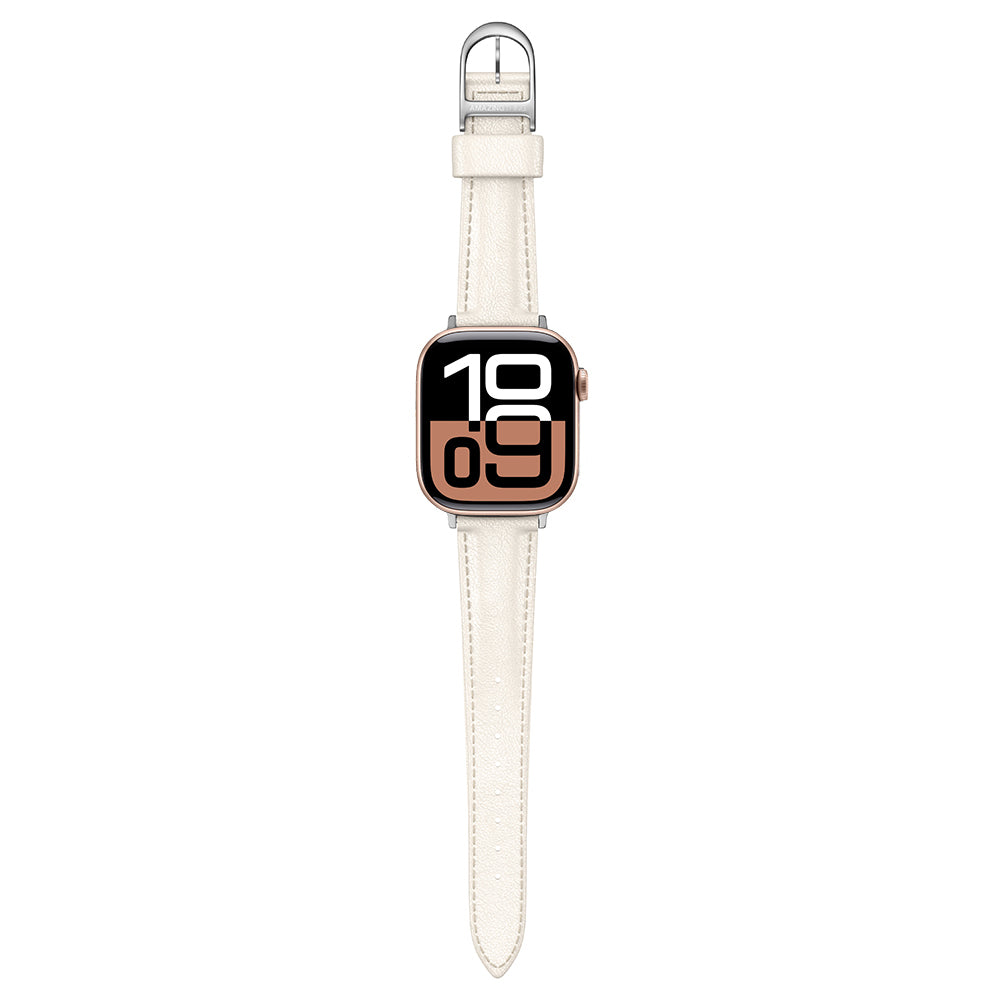 Amazingthing Glamour Class Deri Kordon – Apple Watch 46 mm