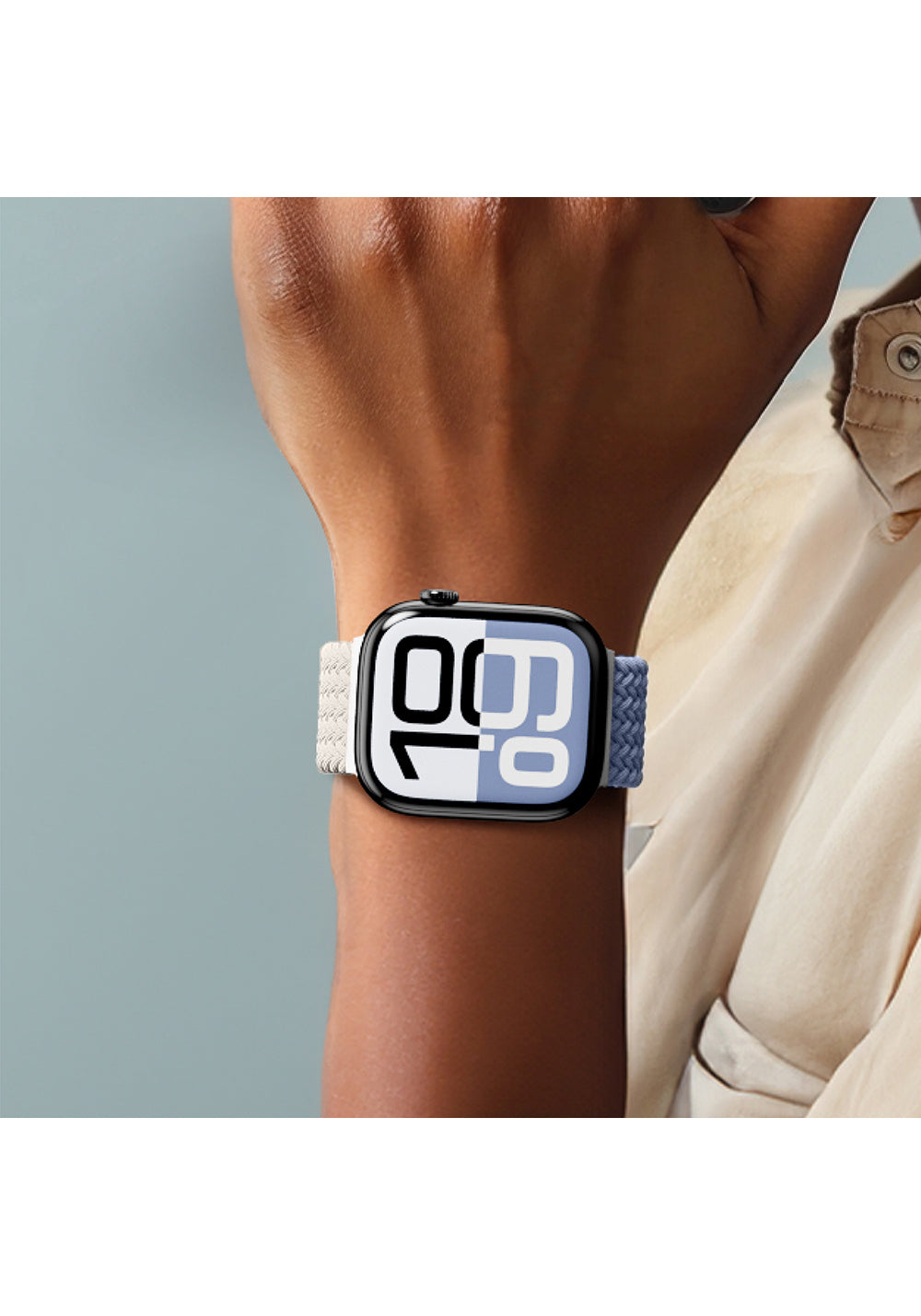 Amazingthing Glamour Blend Dokuma Kordon – Apple Watch 46 mm