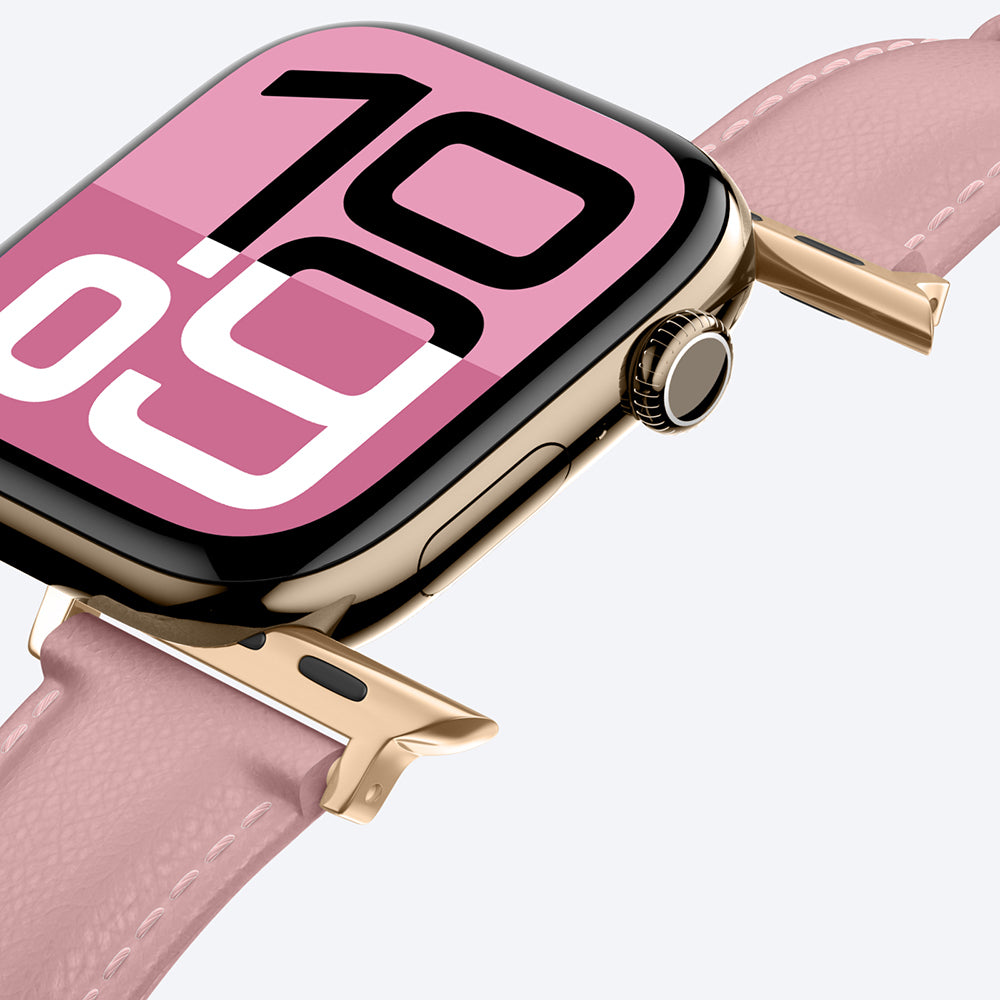 Amazingthing Glamour Class Deri Kordon – Apple Watch 46 mm