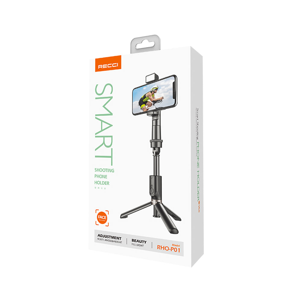 Recci RHO-P01 – 70 cm Işıklı Bluetooth Selfie Çubuğu