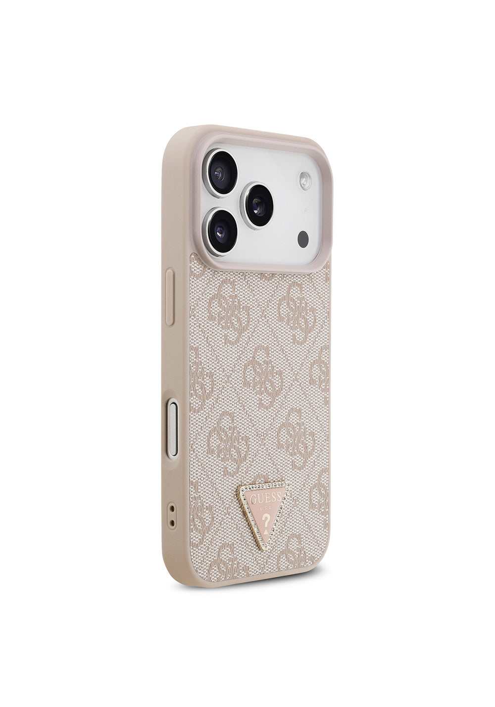 Guess Strass 4G Üçgen Logolu – iPhone 18 Pro Kılıfı