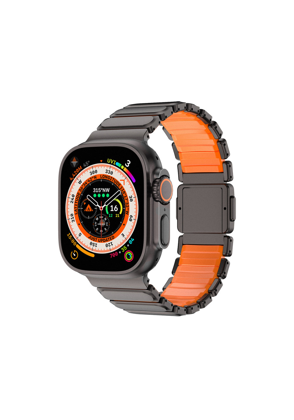 Mohseven Titancore No.2 Çelik Kordon – Apple Watch 42/44/45/46/49 mm