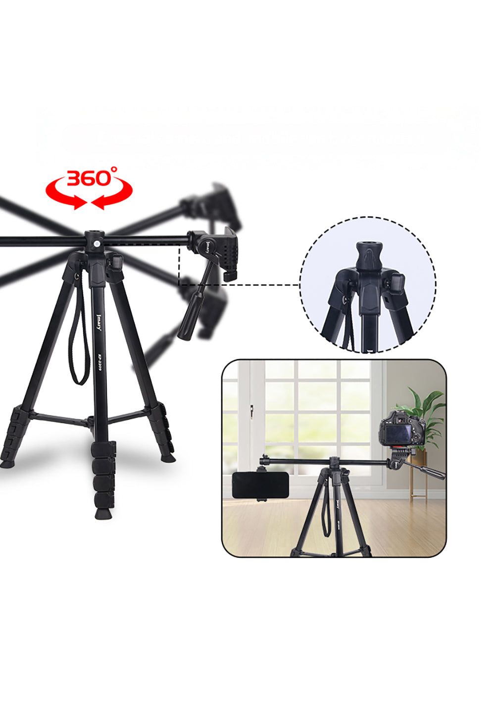 Jmary KP-2209 – 173 cm Başlıklı Tripod