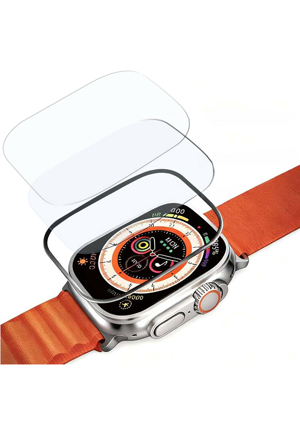 Mohseven iWatch Safir Cam Ekran Koruyucu – Apple Watch Ultra 49 mm