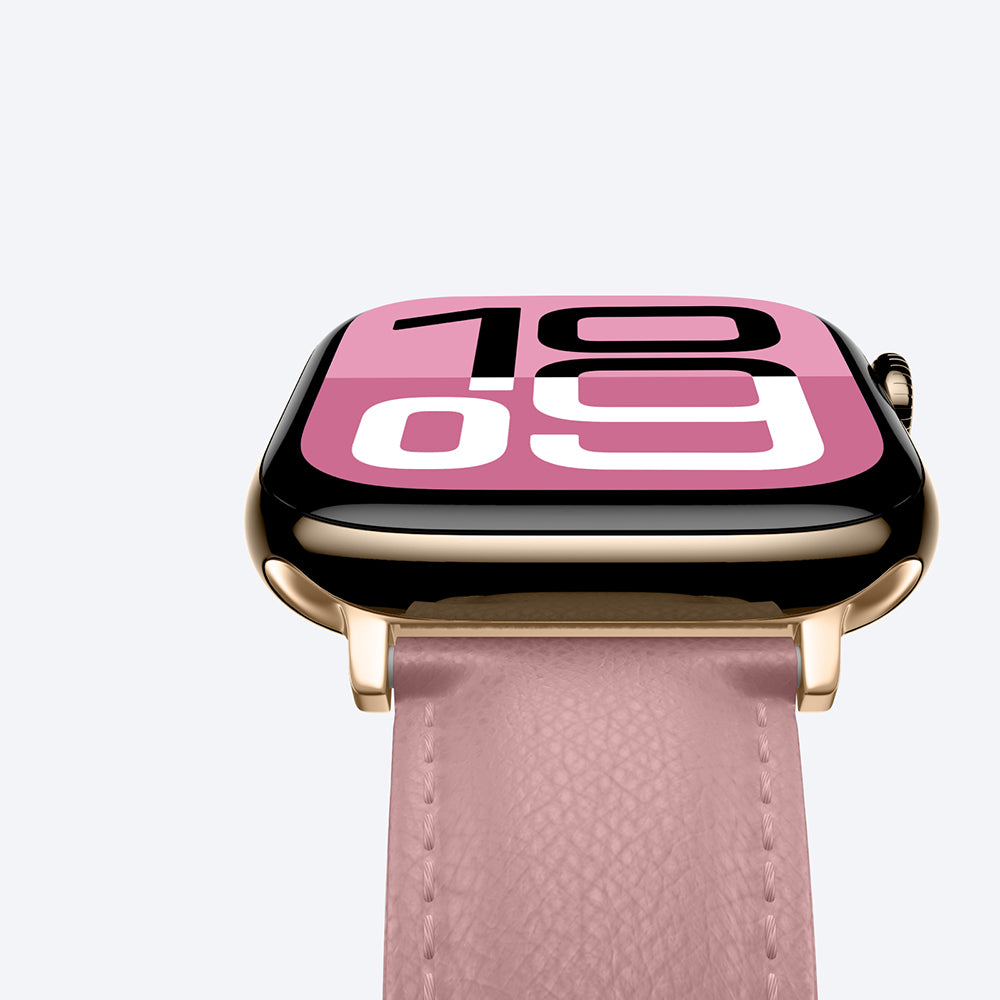 Amazingthing Glamour Class Deri Kordon – Apple Watch 46 mm
