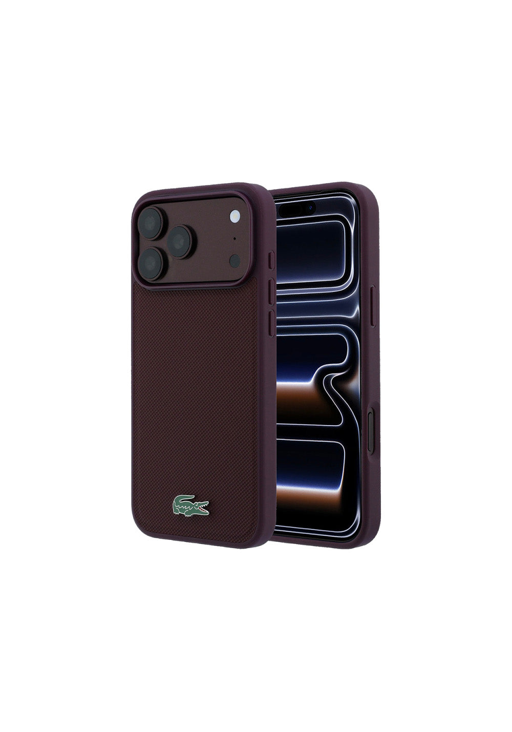 Lacoste PU Pike Desenli – iPhone 18 Pro Kılıfı