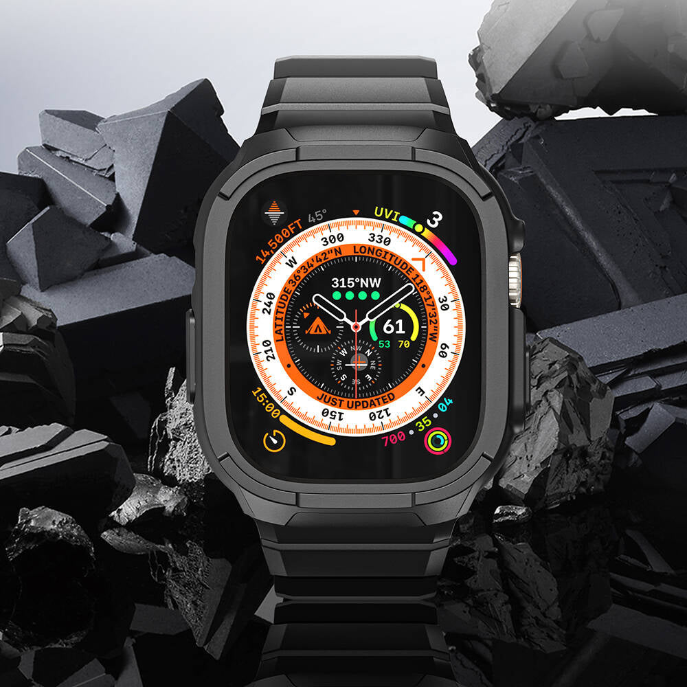 Wiwu Wi-WB014 Armor Kordon ve PC Kasa Seti – Apple Watch Ultra 49 mm