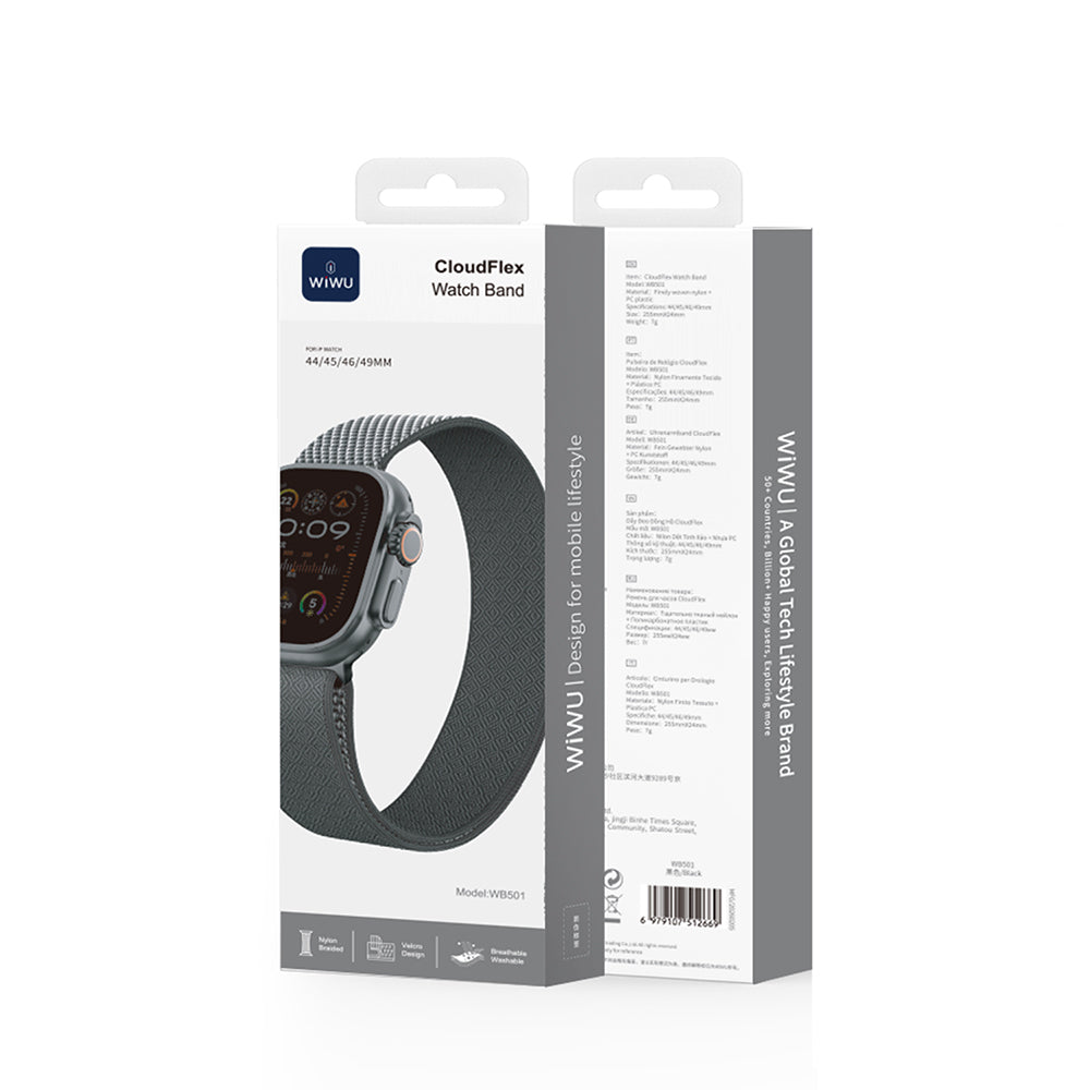 Wiwu WB501 CloudFlex Naylon Örgü Kordon – Apple Watch 42/44/45/46/49 mm