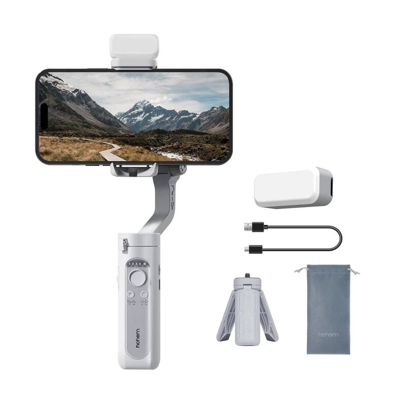 Hohem iSteady XE – 3 Eksenli Dolgu Işıklı Telefon Gimbalı