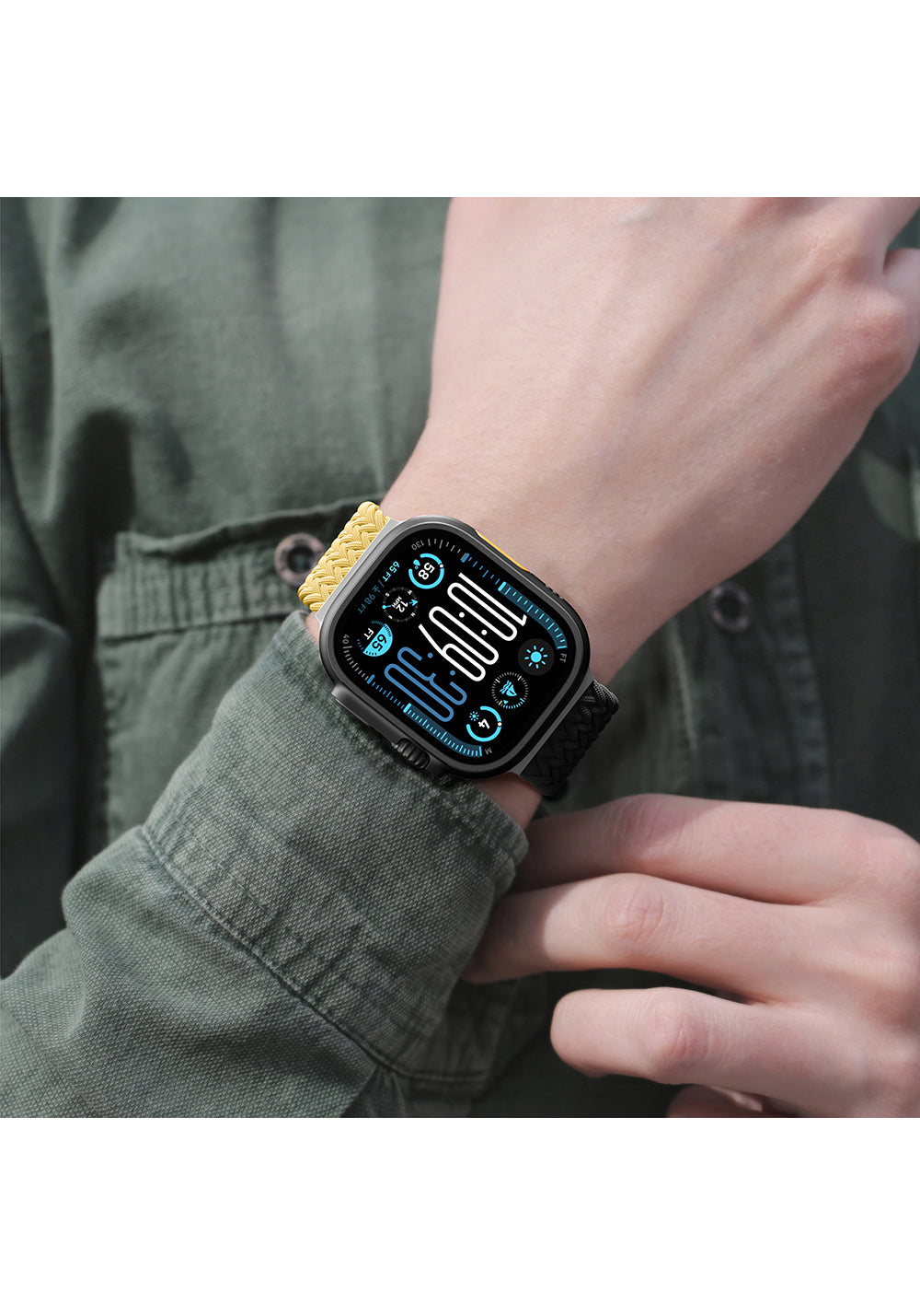 Amazingthing Glamour Blend Dokuma Kordon – Apple Watch 46 mm