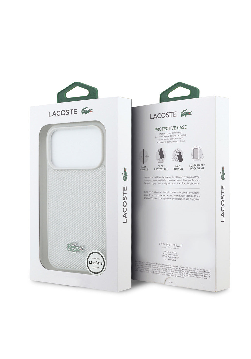 Lacoste PU Pike Desenli – iPhone 18 Pro Max Kılıfı