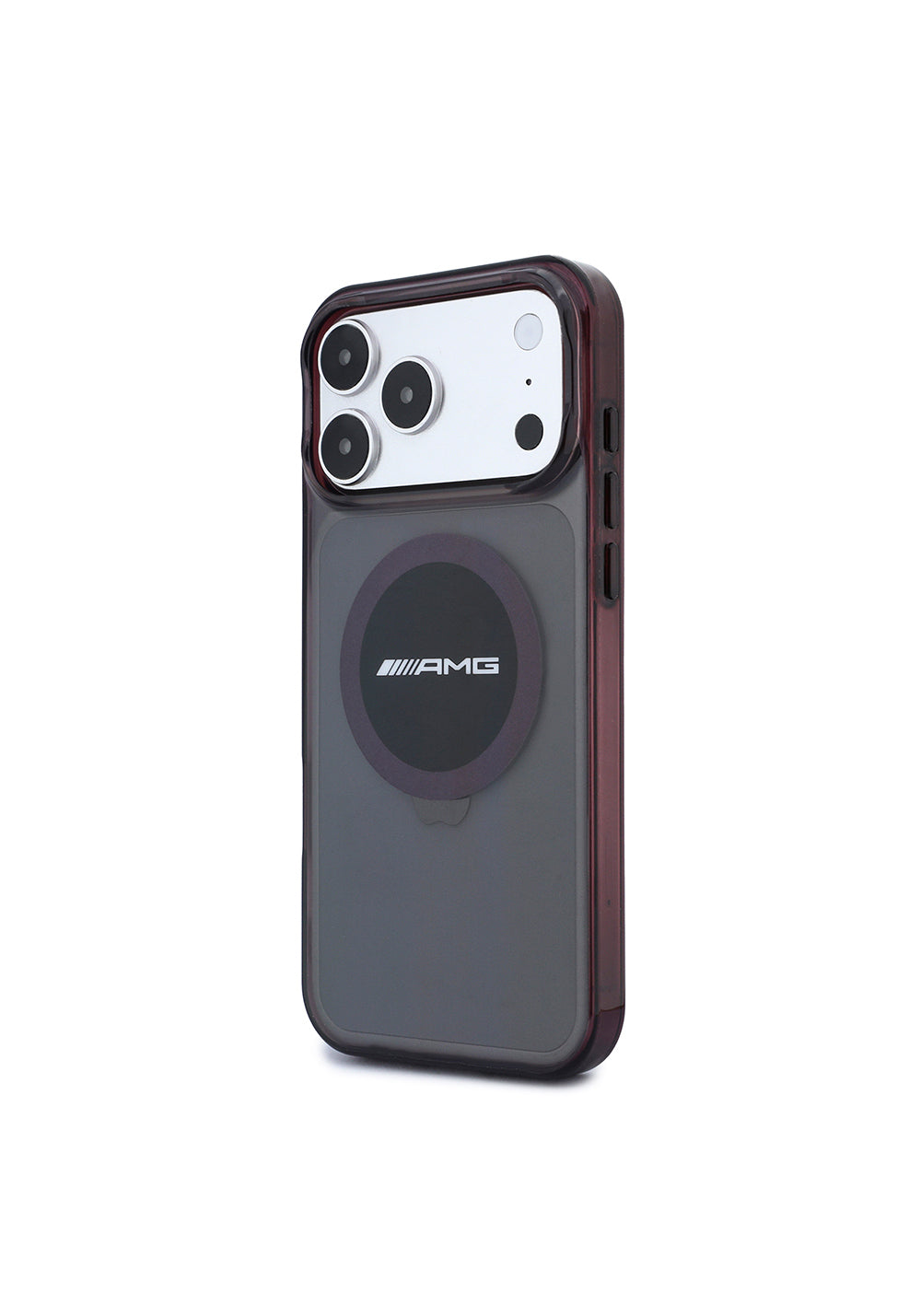 AMG Transparan IML Baskı Logolu Bicolor Block – iPhone 18 Pro Max Kılıfı