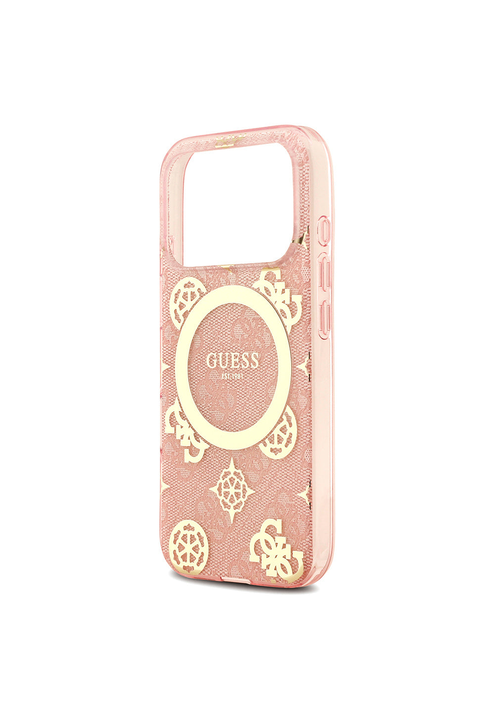 Guess IML Peony ve 4G Desenli Klasik Logolu – iPhone 18 Pro Max Kılıfı
