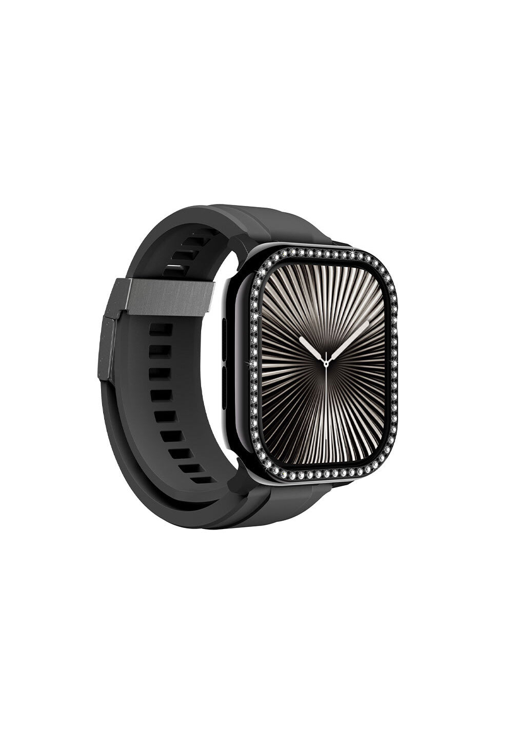Amazingthing Gleam Fit FullGuard Taşlı PC Kasa ve Ekran Koruması – Apple Watch Series 10 46 mm