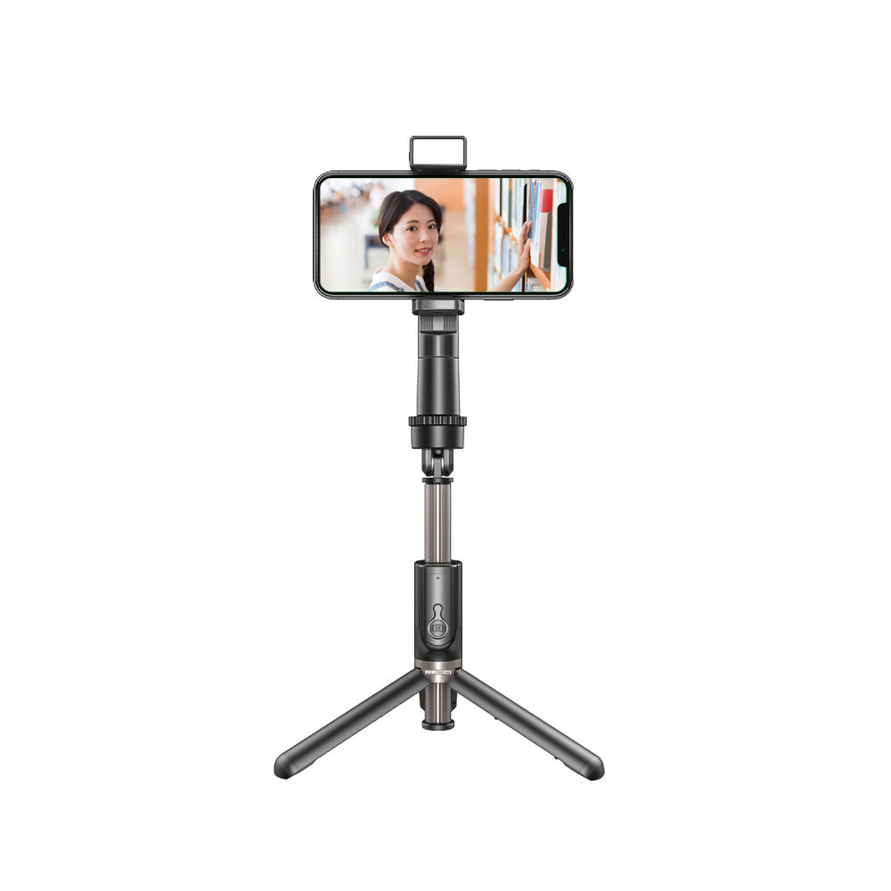 Recci RHO-P01 – 70 cm Işıklı Bluetooth Selfie Çubuğu