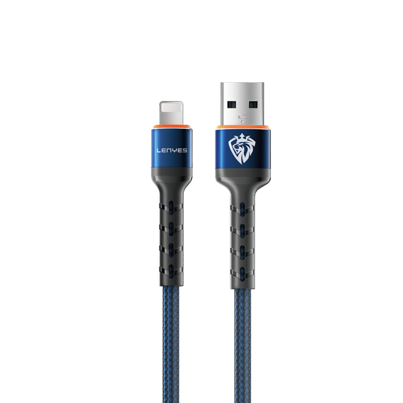 Lenyes LC515 – USB-A–Lightning 3A Örgülü Kablo 1 m