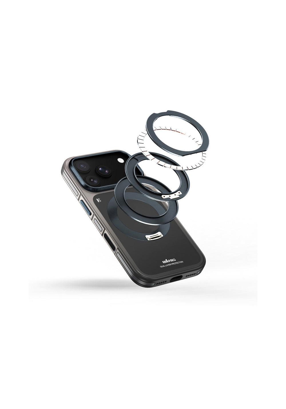 Wlons Sert PC Arvox Standlı – iPhone 18 Pro Max Kılıfı