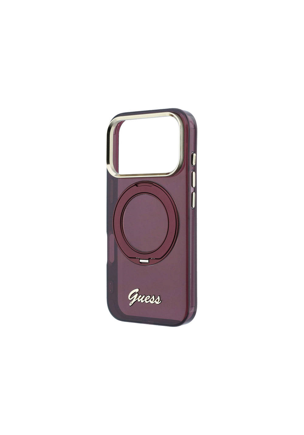 Guess 360° Standlı Silikon Yazı Logolu – iPhone 18 Pro Max Kılıfı