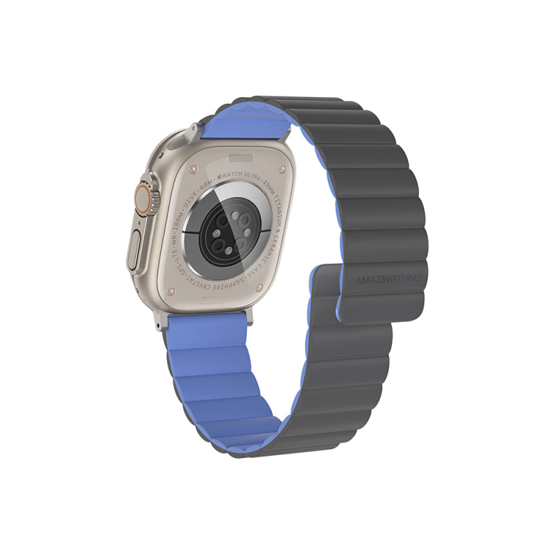 Amazingthing Smoothie Mag Manyetik Silikon Kordon – Apple Watch 45/46/49 mm