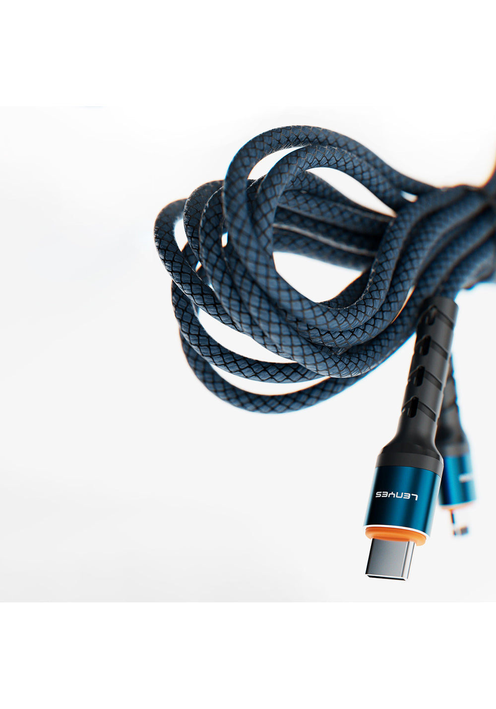 Lenyes LC515 – USB-C–USB-C 60W Örgülü Kablo 1 m