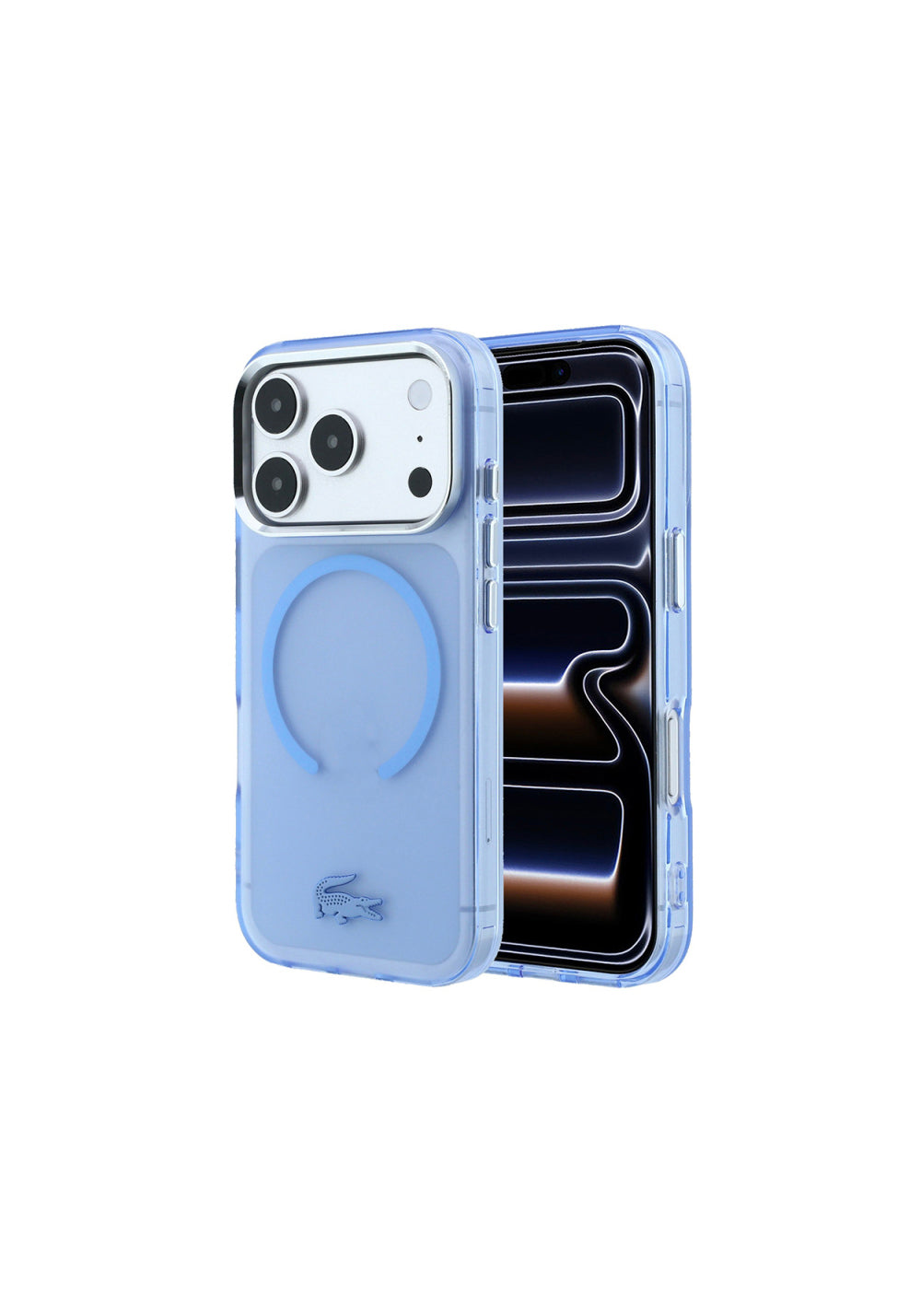 Lacoste C-Magnet İkonik Timsah Logolu IML Frosted – iPhone 18 Pro Max Kılıfı