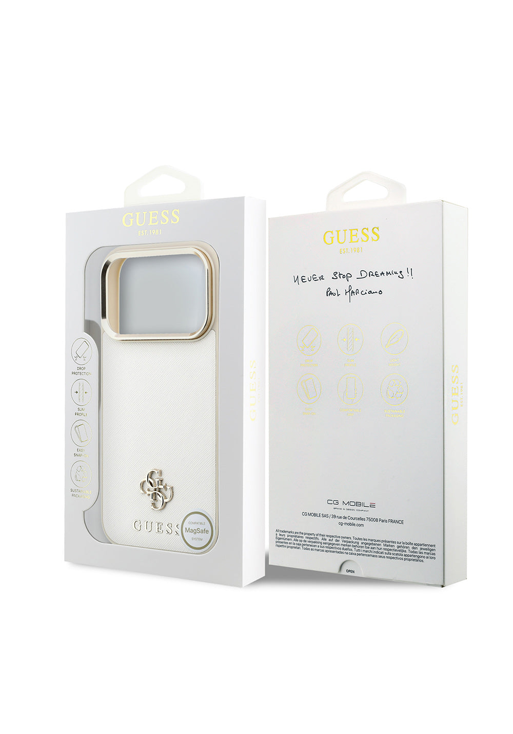 Guess Saffiano 4G – iPhone 18 Pro Max Kılıfı