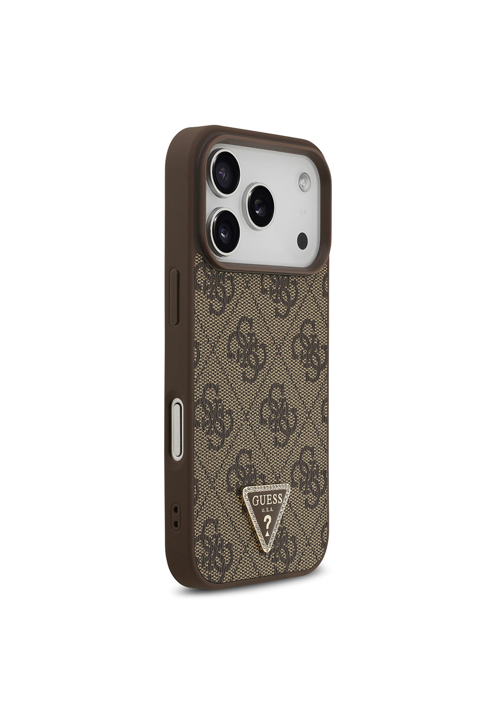 Guess Strass 4G Üçgen Logolu – iPhone 18 Pro Kılıfı