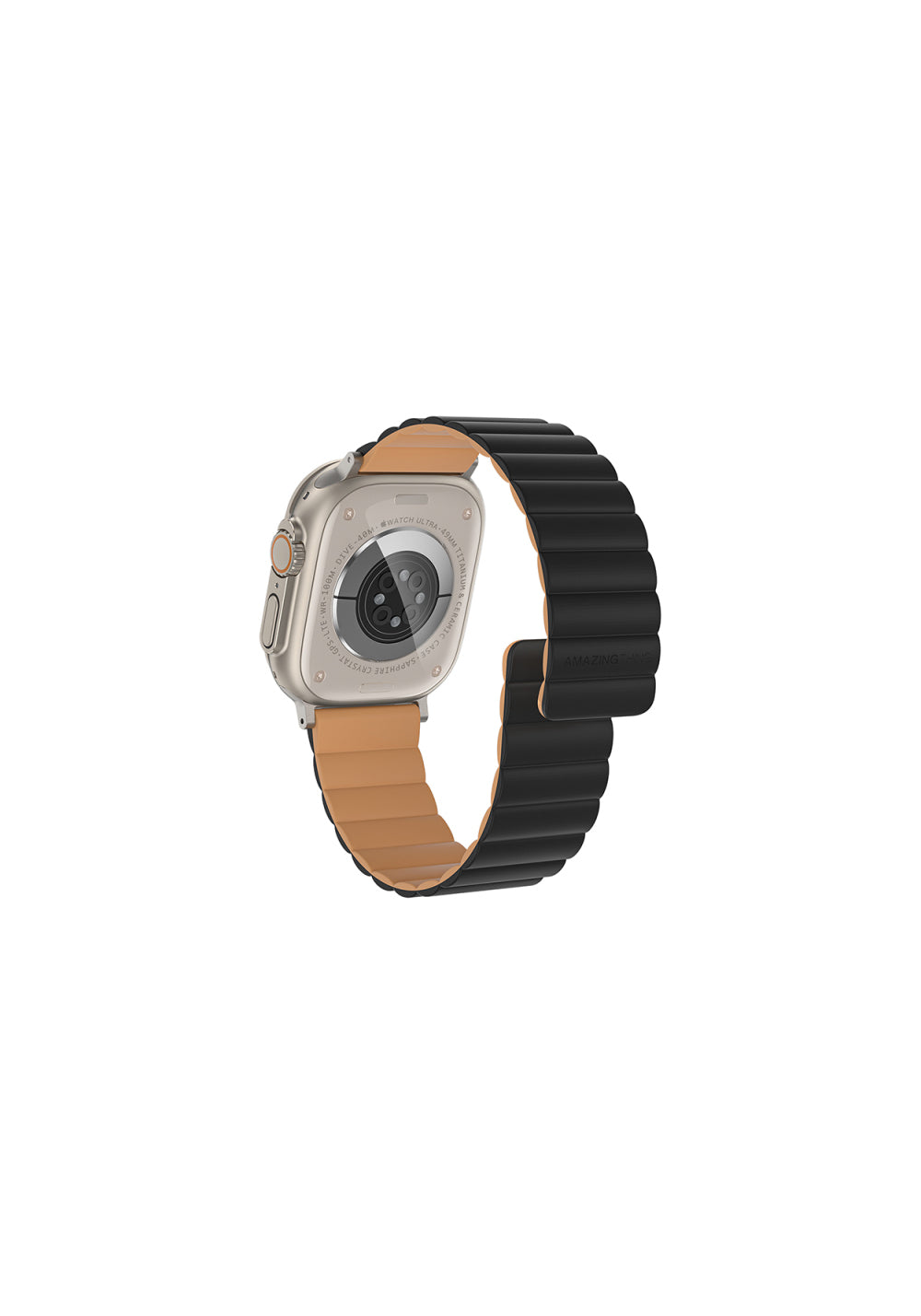 Amazingthing Smoothie Mag Manyetik Silikon Kordon – Apple Watch 45/46/49 mm