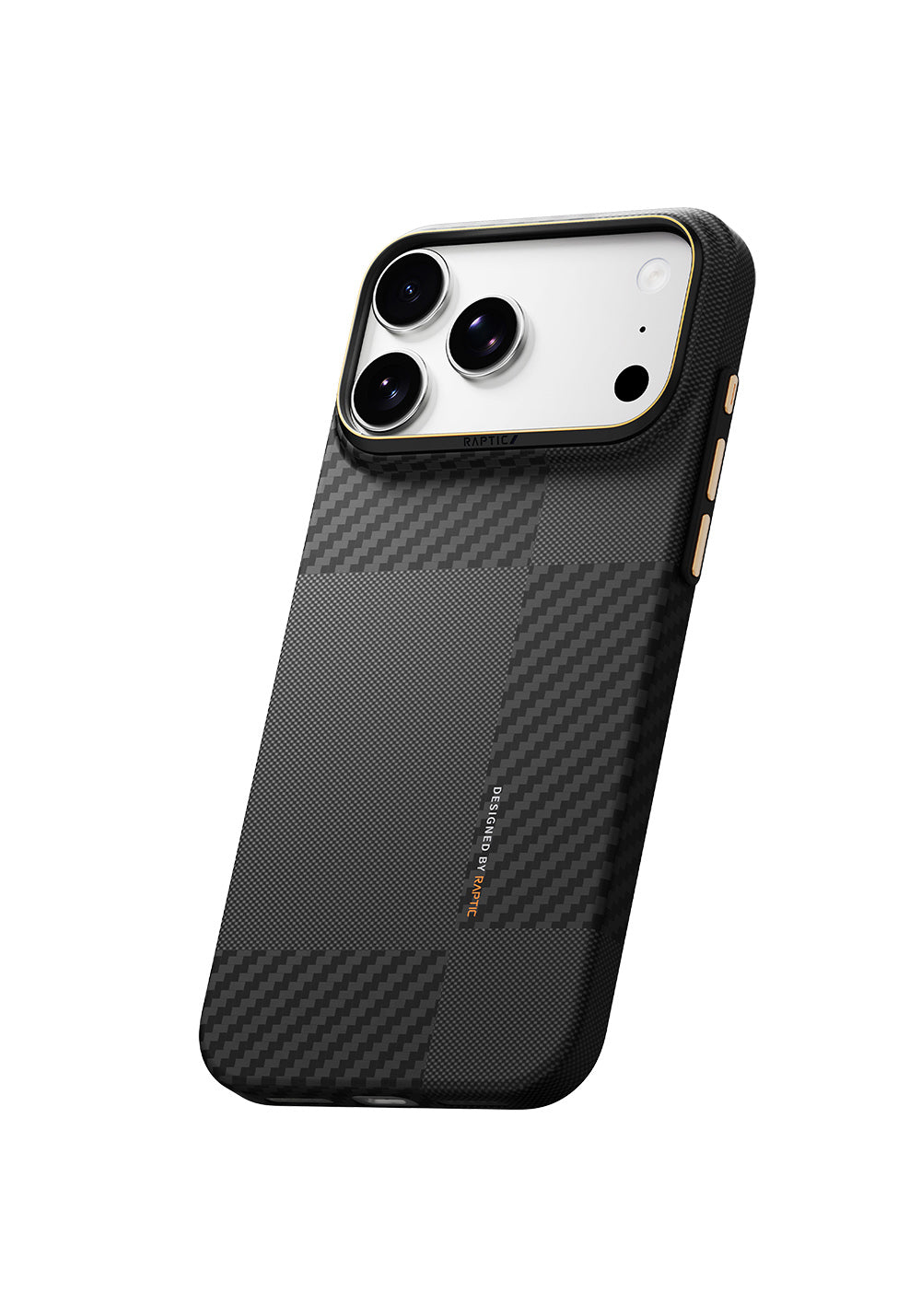 Raptic 600D Metal Kamera Çerçeveli Aramid Fiber Karbon Geotik – iPhone 18 Pro Max Kılıfı