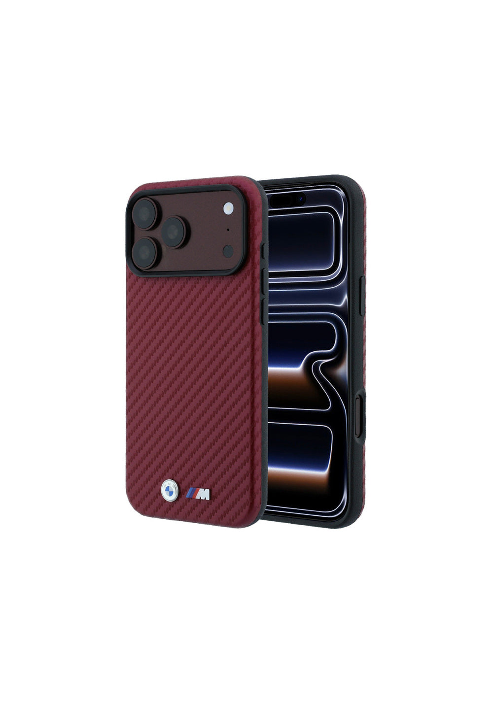 BMW PU Karbon Tasarımlı – iPhone 18 Pro Kılıfı