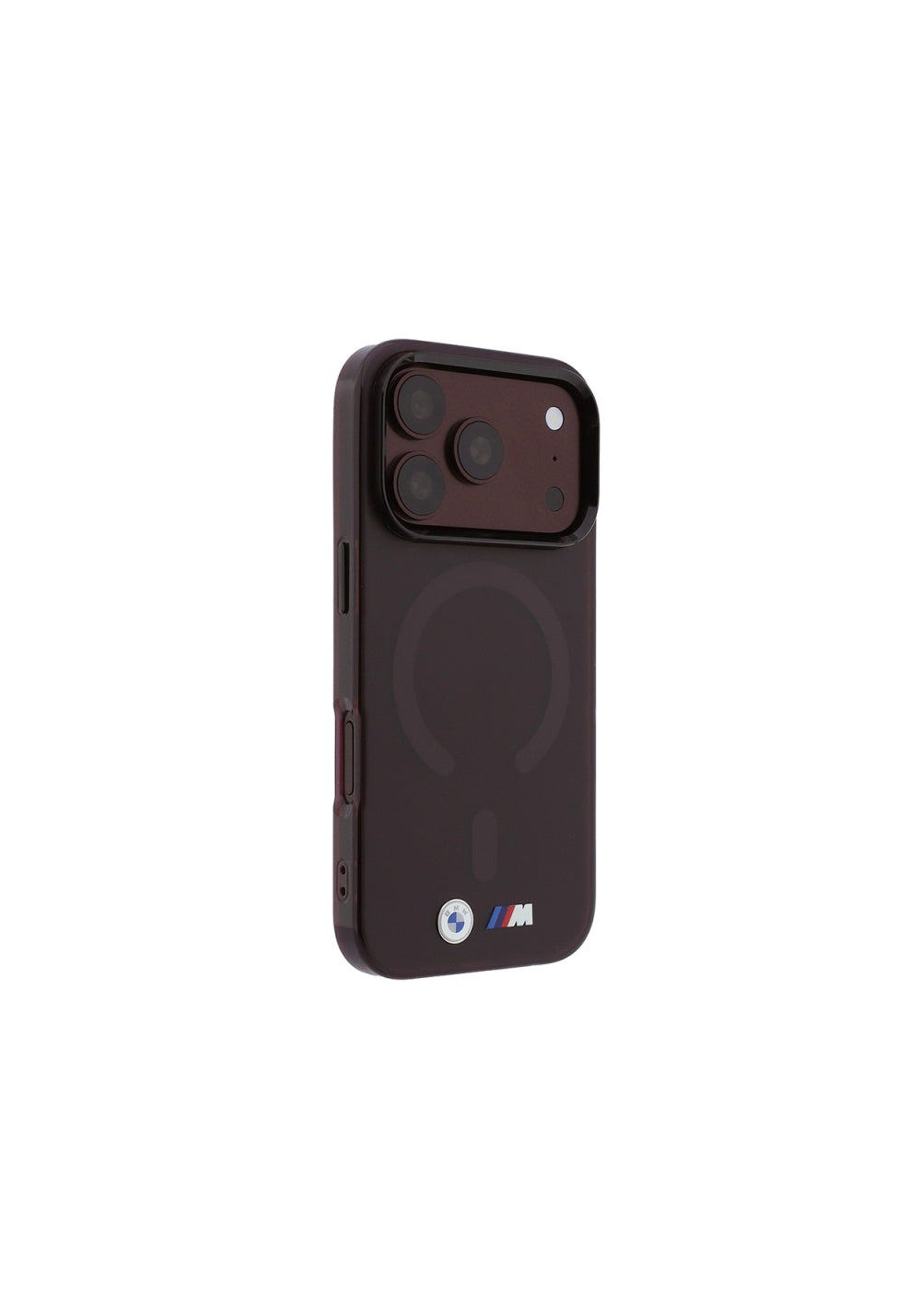 BMW Metal Buton Tasarımlı Buzlu IML Baskılı – iPhone 18 Pro Max Kılıfı