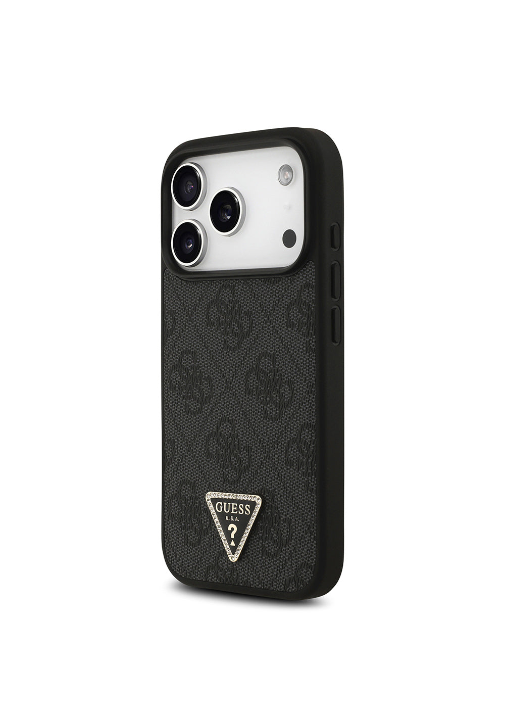 Guess Strass 4G Üçgen Logolu – iPhone 18 Pro Kılıfı