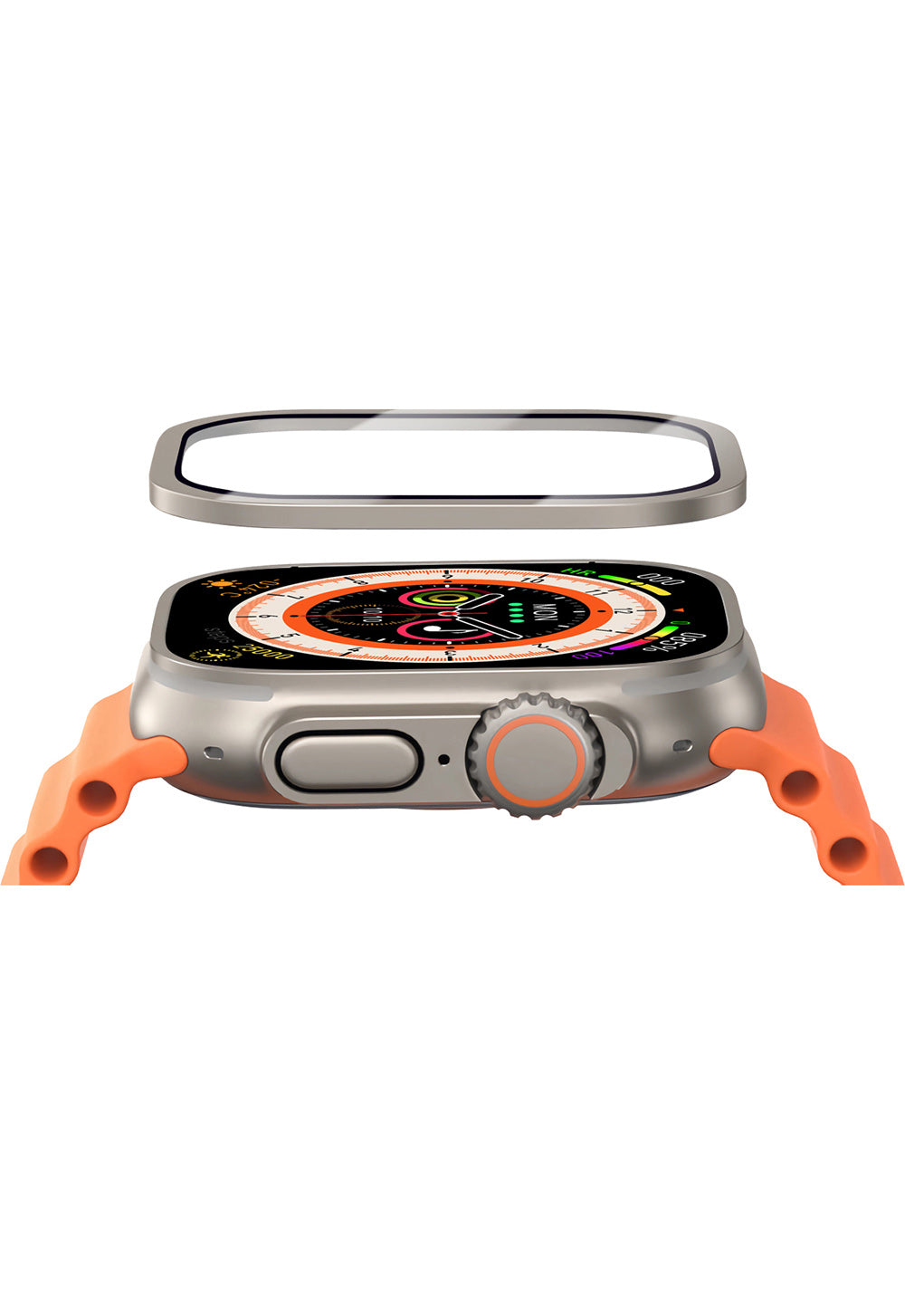 Mohseven iWatch Safir Cam Ekran Koruyucu – Apple Watch Ultra 49 mm
